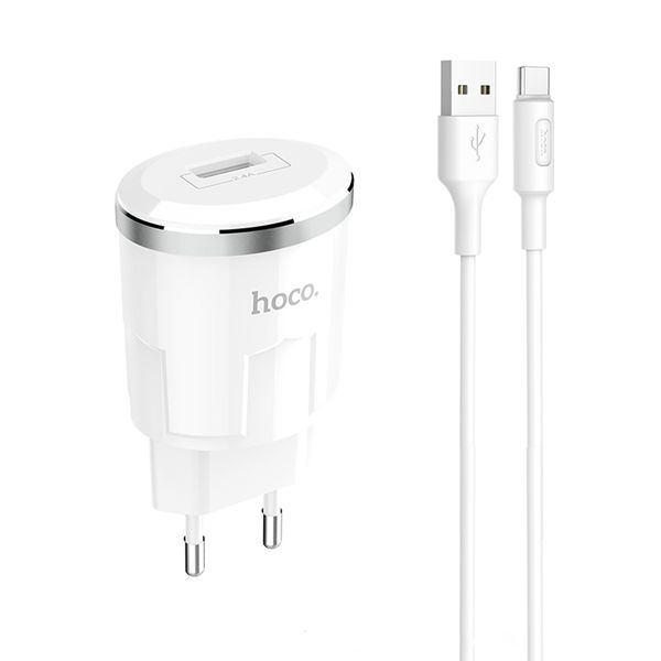 HOCO C37A Super Fast Wall Charger + Cable Set Type C - Samsung / Huawei