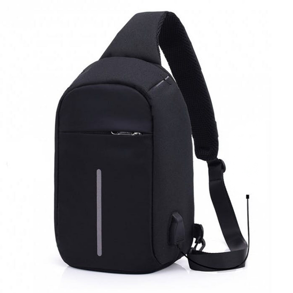 Anti-Theft Crossbody Bag With USB Charging Port
