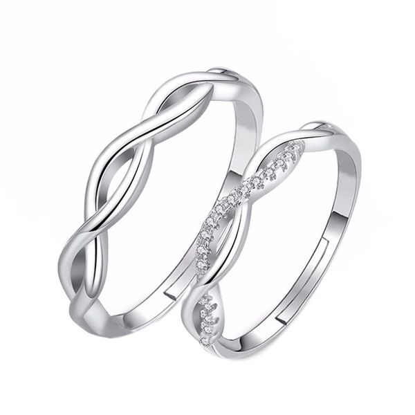 Eternity Silver His &amp; Hers Ring set