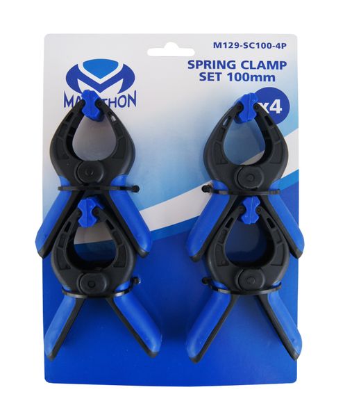 Marathon Tools Spring Clamps Set 100mm - 4 Pieces