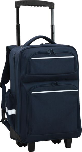 School Mate Large Navy Division + Laptop/Tablet Trolley Back Pack S-2971