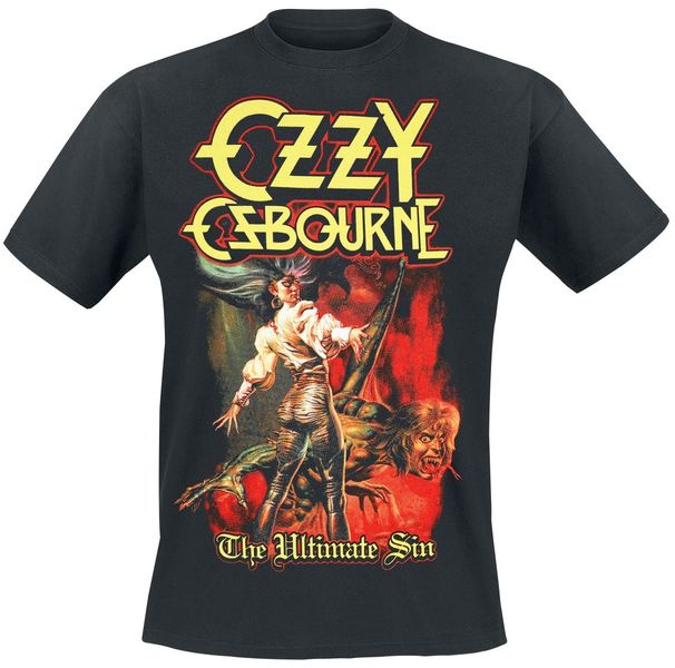 RockTs Ozzy Osbourne Ultimate Sin Cover T- Shirt