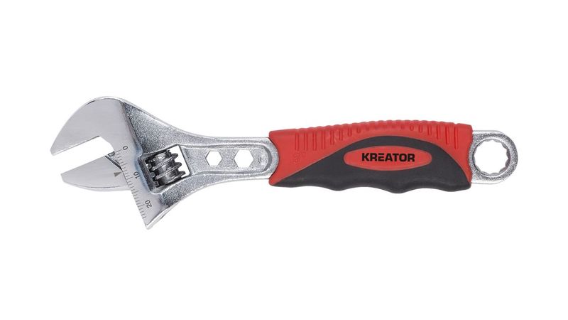 Kreator - 6" Adjustable Carbon Steel Wrench - 150mm