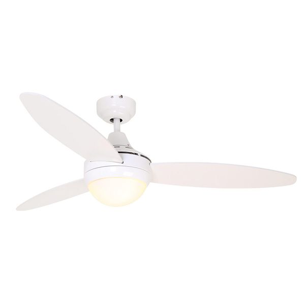 Swirl Fan (3 Blades) White - Excl. 2 x E14 40w