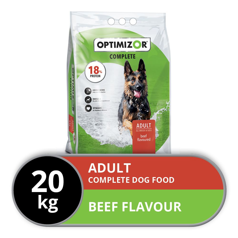 optimizor dog food 25kg