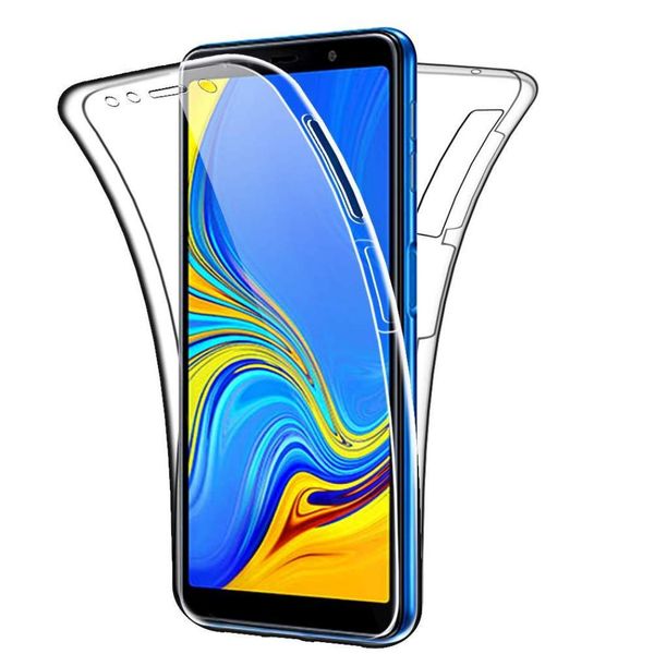 Full Protection Shockproof Cover For Huawei Y7 2019 - Clear