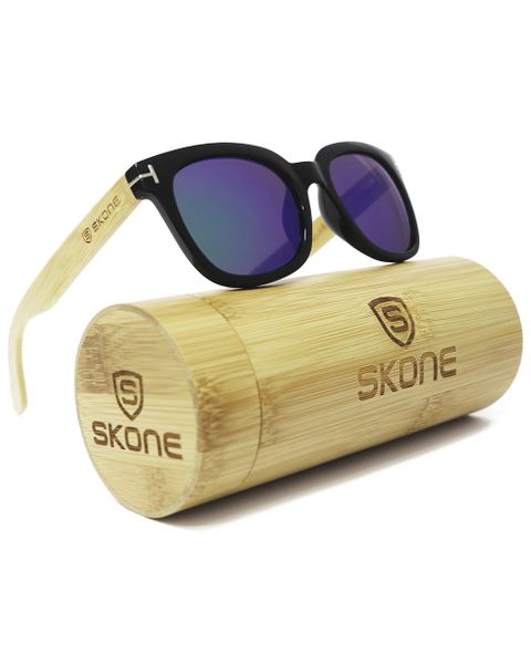 Skone Maropeng Polarised UV400 Bamboo Sunglasses - Brown