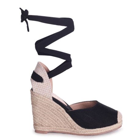 closed toe canvas wedges