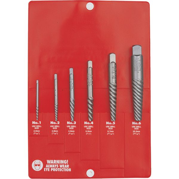 Kennedy 6Pce Screw Extractor Set