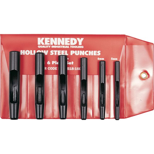 Kennedy Hollow Punch Set 512mm 6Pce