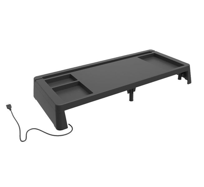 Desk Storage Monitor Riser Stand with 3 USB Ports for Computers Laptop