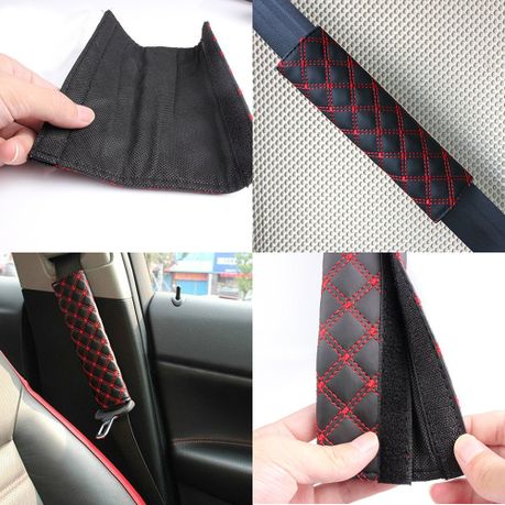 Car Seat Belt Covers - Pack of 2 (Red & Black), Shop Today. Get it  Tomorrow!