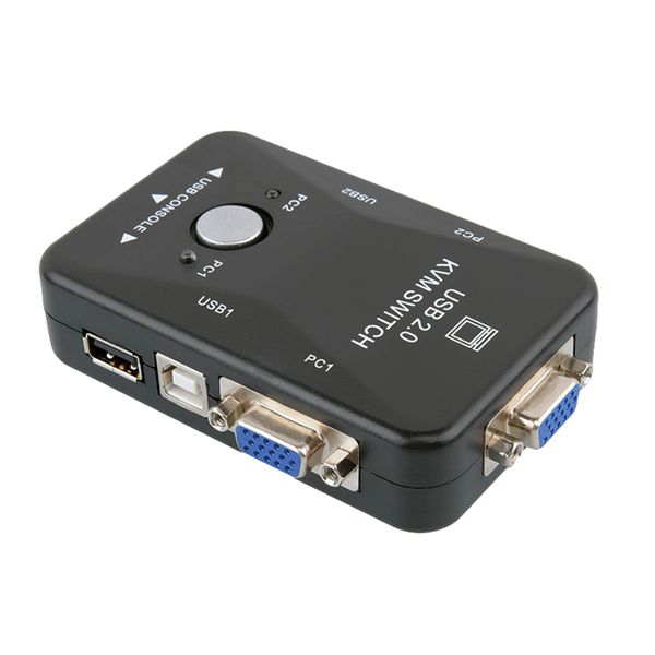 2-Port USB VGA KVM Switch Box
