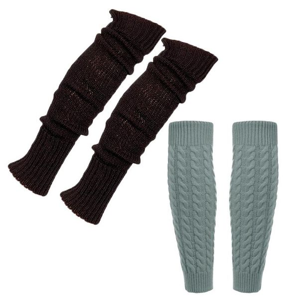 Leg Warmers Soft Black &amp; Grey