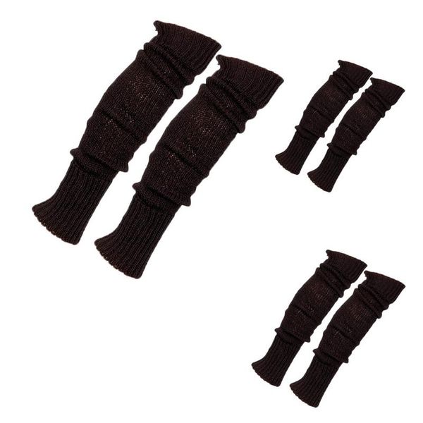 Leg Warmers Soft Black 3 set