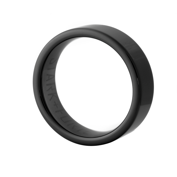 Stark and Forte - Render Ceramic Black Mens Ring