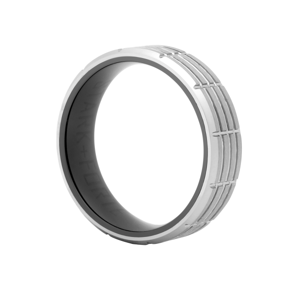 Stark and Forte - Strength Ceramic &amp; Tungsten Mens Ring