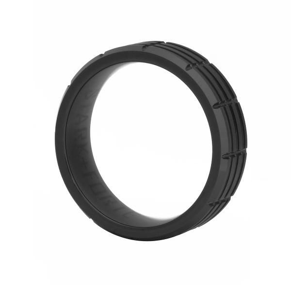 Stark and Forte - Gravel Black Ceramic Mens Ring