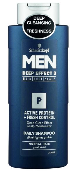 Schwarzkopf MEN Active Protein Shampoo 250ml- Normal Hair