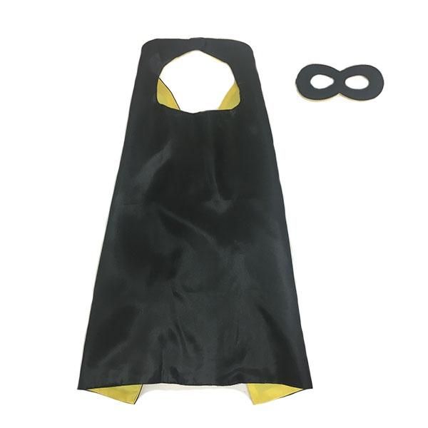 Black &amp; Yellow Superhero Cape &amp; Mask