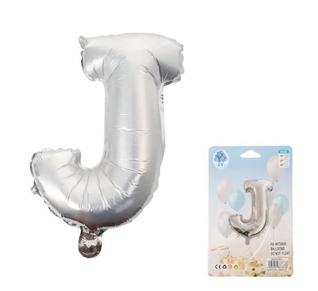 Balloons Foil Silver J (35 cm)