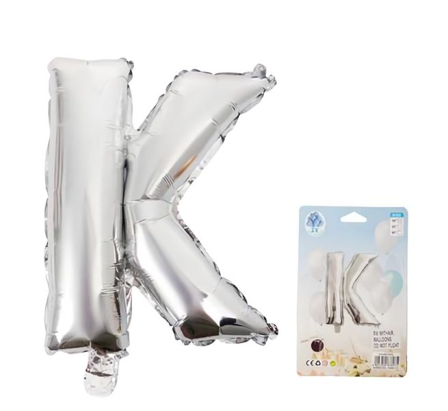 Balloons Foil Silver K (35 cm)