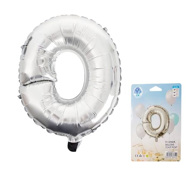 Balloons Foil Silver O (35 cm)