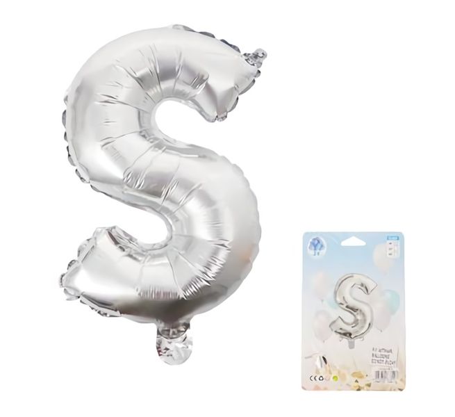 Balloons Foil Silver S 35cm Tall