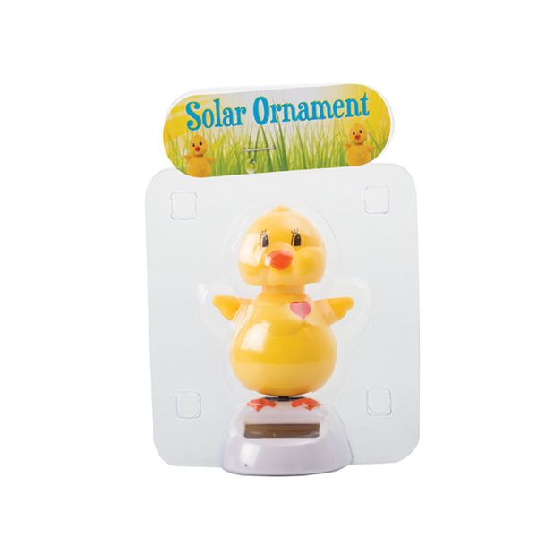 Bulk Pack x 3 Ornament Solar Dancing 10cm Chick