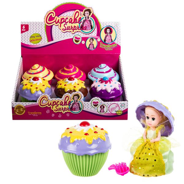 Bulk Pack x 6 Doll Cupcake Small
