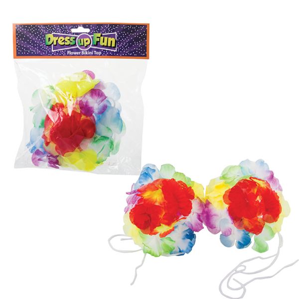 Bulk Pack x 3 Dress Up Hawaii Flower Bikini Top