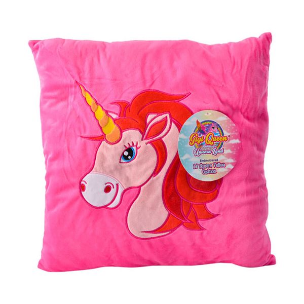 Plush Novelty 30x30cm Unicorn Cushion