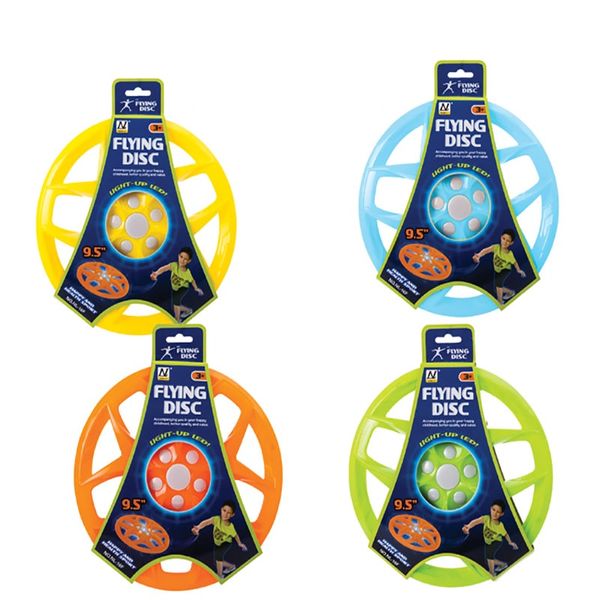 Bulk Pack x 4 Frisbee With LED Light Up