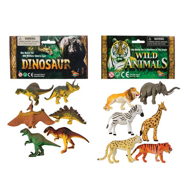 Bulk Pack x 2 Animals Set Dinosaur &amp; Wild Life