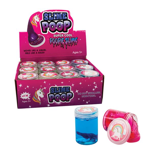 Bulk Pack x 12 Novelty Slime Unicorn