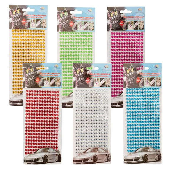 Bulk Pack x 6 Sticker Bling Adhesive Gems