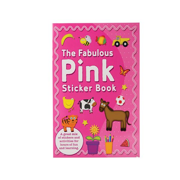 Book Sticker Fabulous Pink