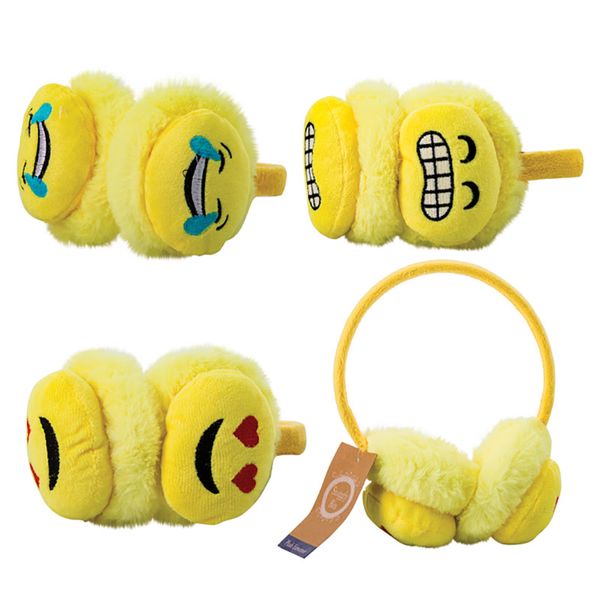 Bulk Pack x 3 Plush Earmuff Alice Band Emoji