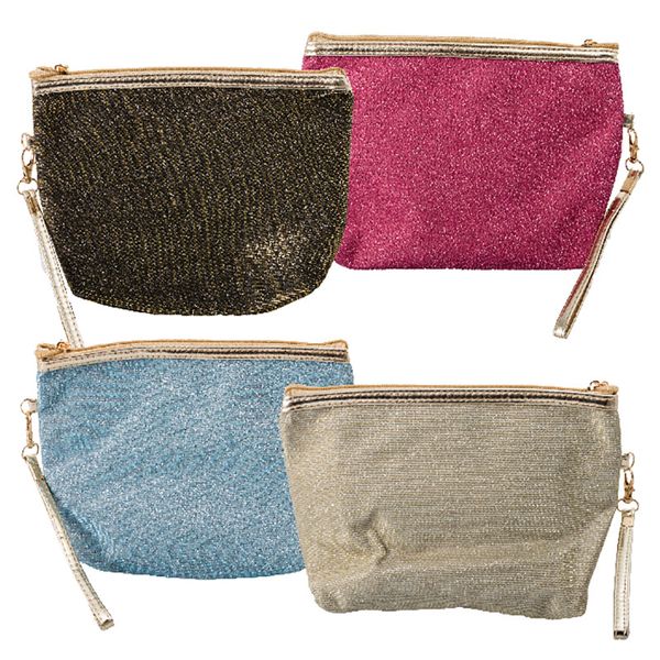 Bulk Pack x 4 Cosmetic Bag Glitz 23x14x6cm