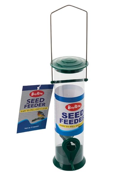 Bulk Pack x 3 Bird Feeder Seed 6x22cm Plastic Round