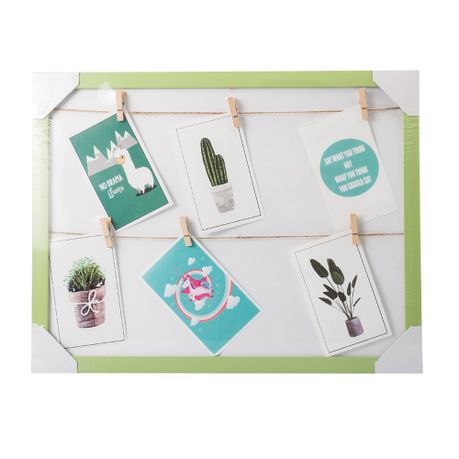Washline Picture Frame With White Background Green Buy Online