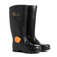 Shosholoza Steel Toe Cap Safety Gumboot Black/Black | Buy Online in ...