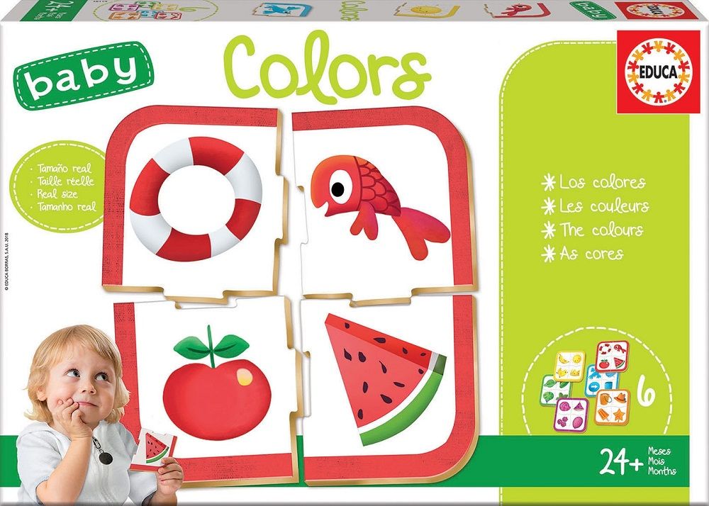 Educa Baby Educational Puzzles Colours 6 Assorted 24+ Months Shop