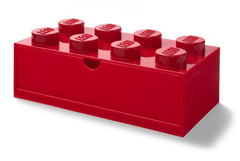 LEGO Desk Drawer 8 - 32cm - Red