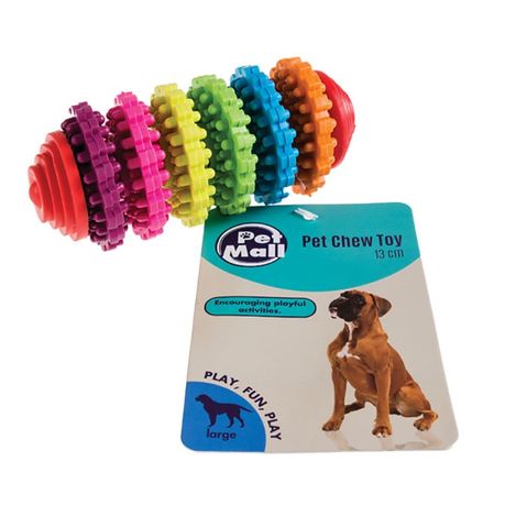 Pet Dog Toy Rubber Ring Bone 13cm 