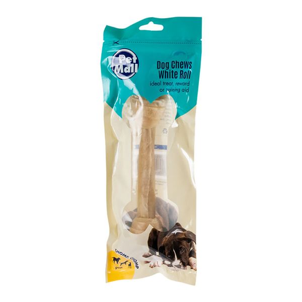 Bulk Pack x 4 Pet Dog Chew Raw Hide Knotted Bone 20cm