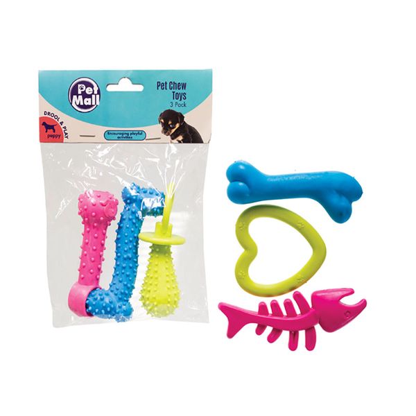 Bulk Pack x 2 Pet Toy Puppy Chews 3pcs Per Pack
