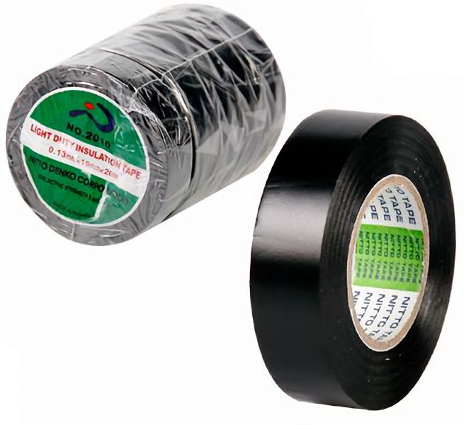 Bulk Pack 10 X Insulation-tape Black 18mm X 20 Meter