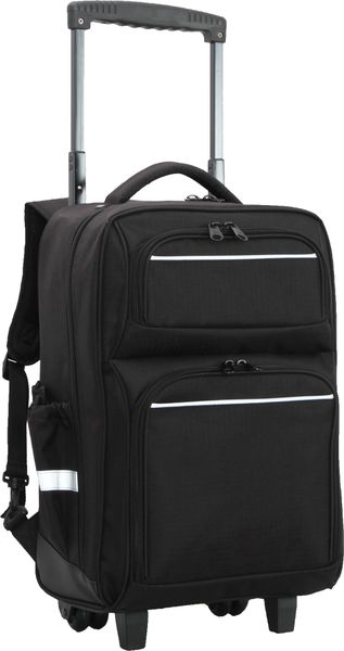 School Mate Large Black Division + Laptop/tablet Trolley Back Pack S-2972B