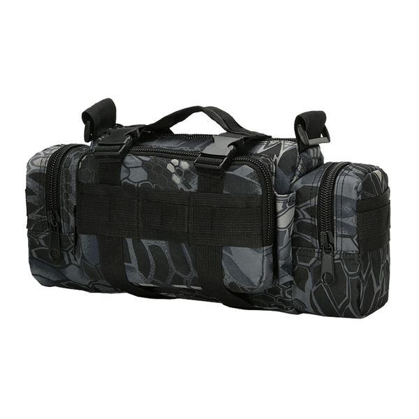 3P Military Tactical Duffle Waist Pack - Python Black